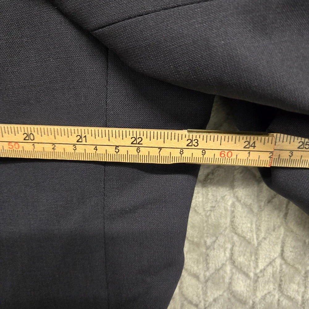 Brooks Brothers 346 Stretch Wool Blazer Jacket Men 46R Modern Business Navy Blue